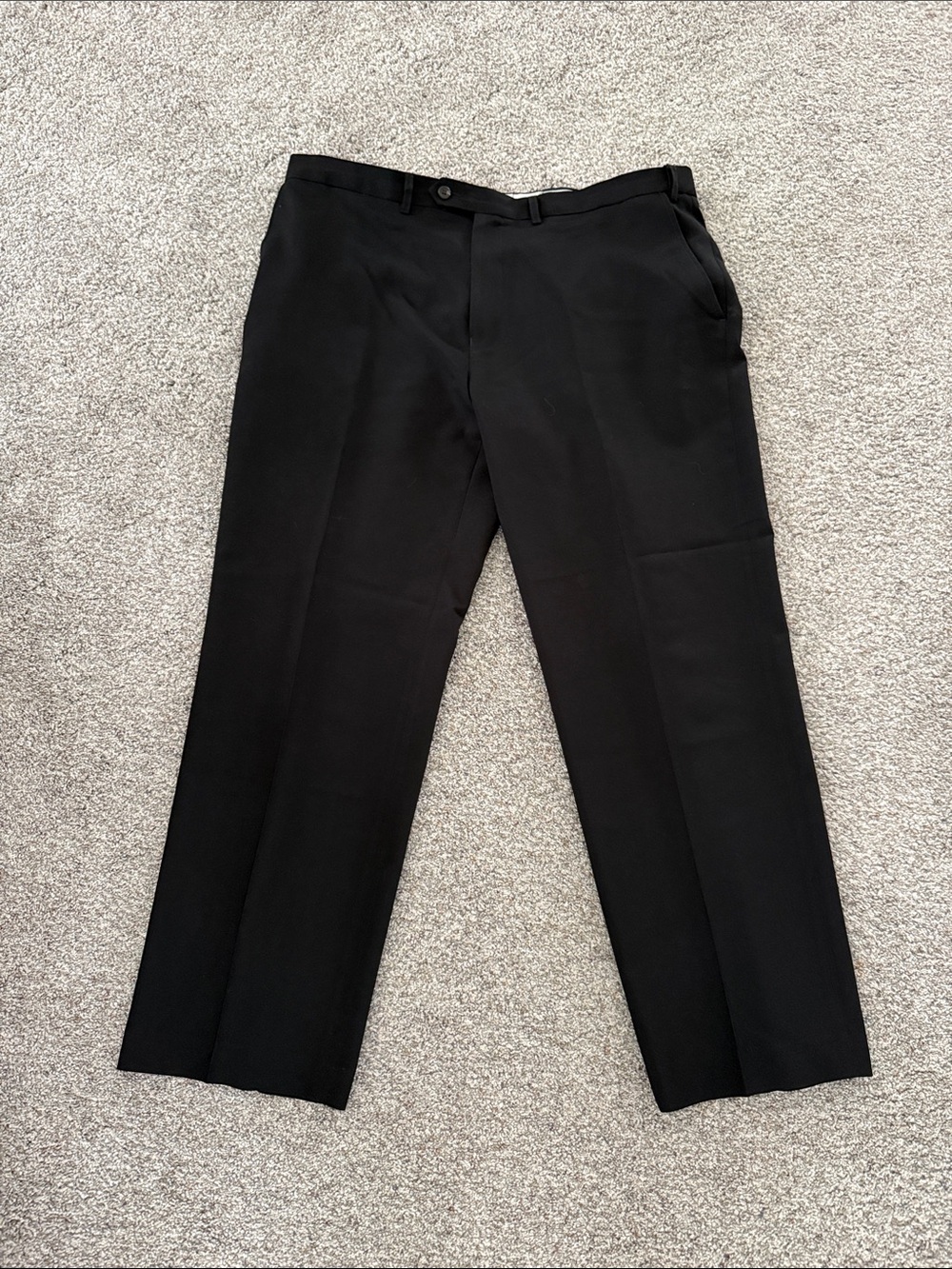 Chaps Men’s Classic Black Dress Pants Total Comfort 38Wx30L